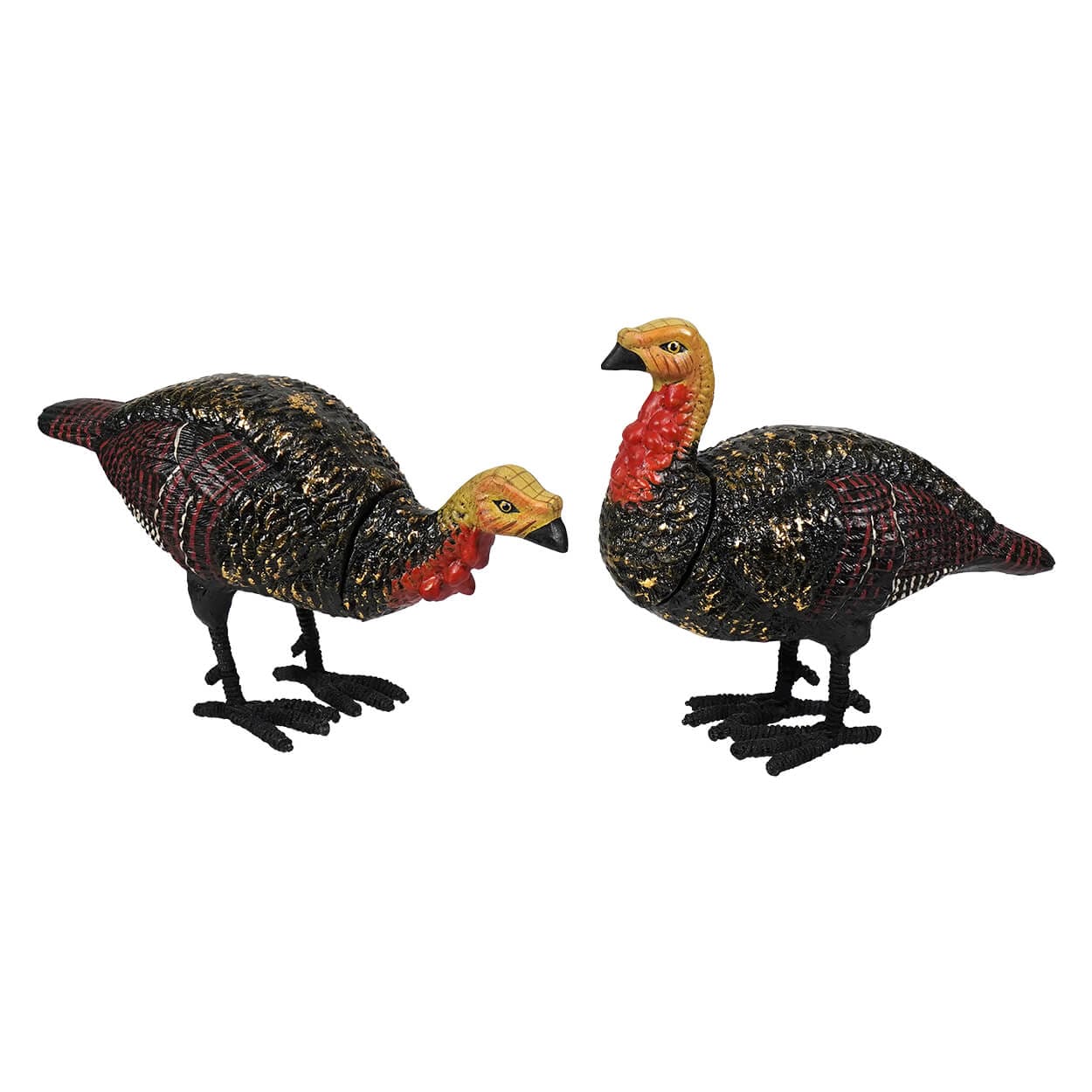 Gilded Turkeys Set/2 - Thanksgiving