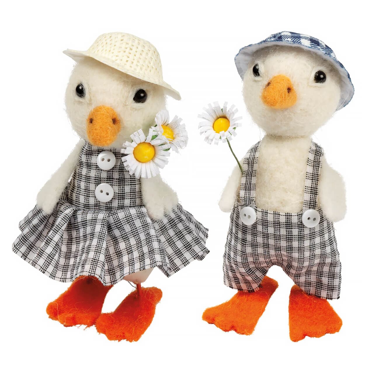 Gingham Ducks Set/2