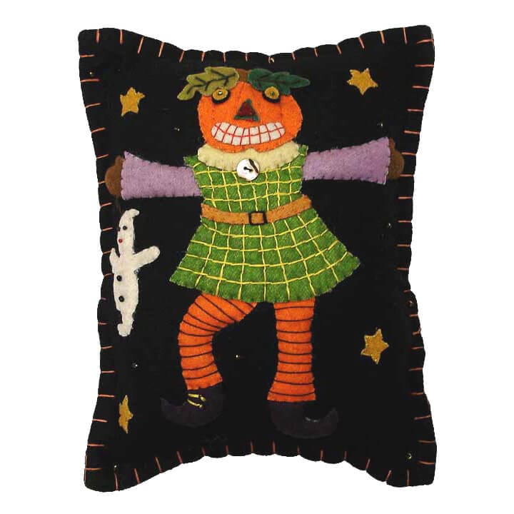 Girl Trick or Treater Pillow