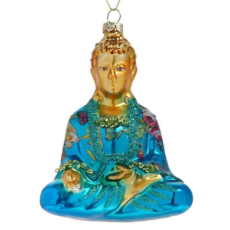 Glass Buddha Ornament