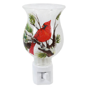 Glass Cardinal Night Light