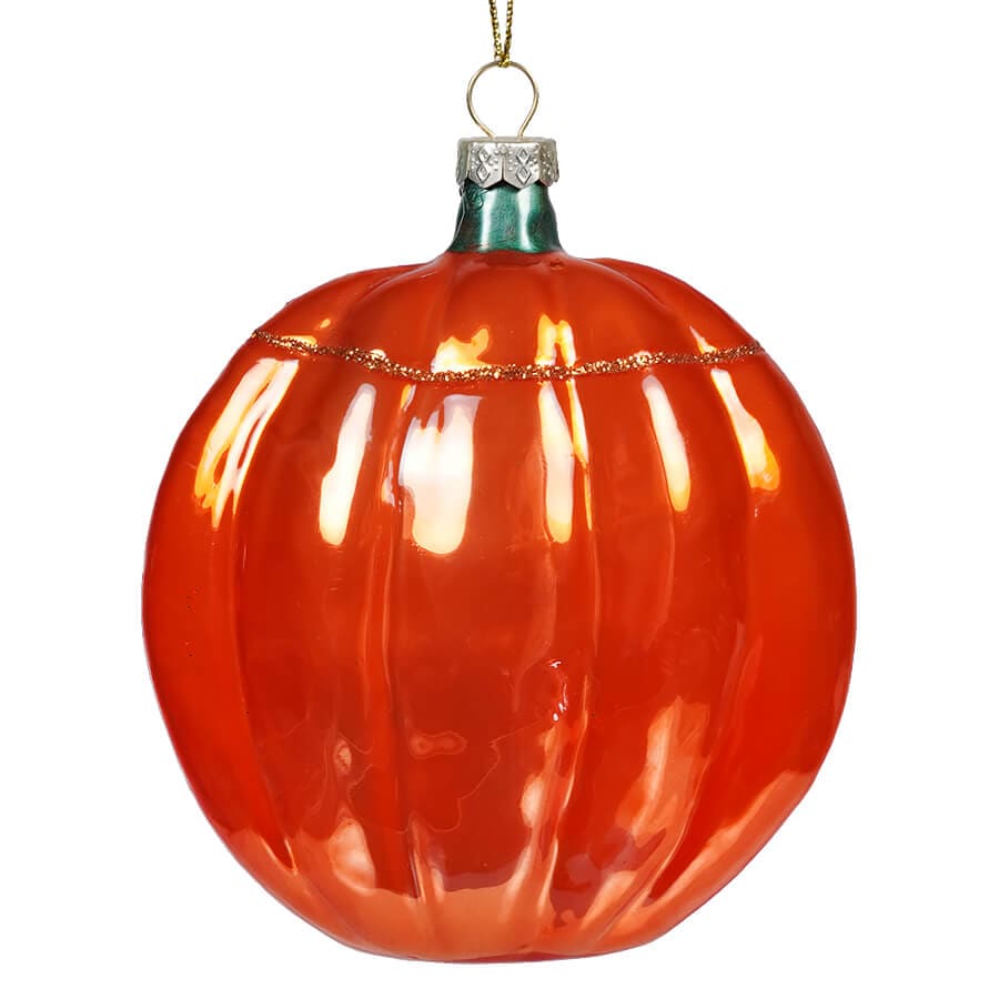 Glass Grinning Jack O’ Lantern Ornament - Ornaments