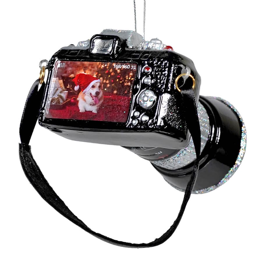 Glass Long Lens Camera Ornament - Ornaments