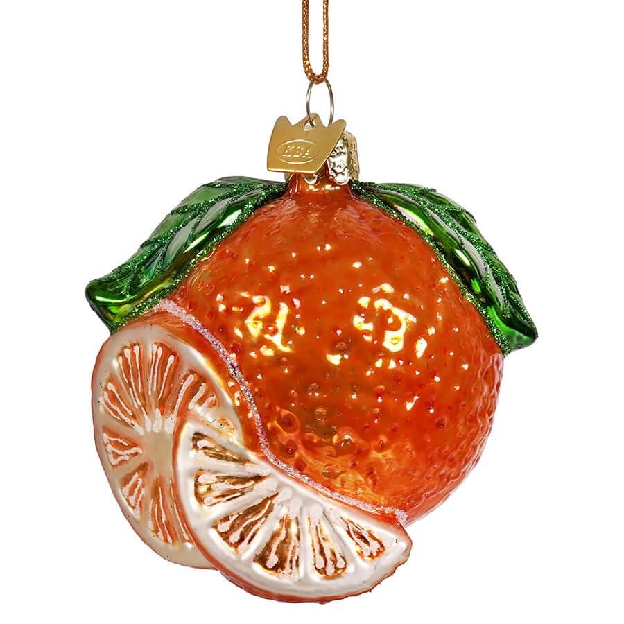 Glass Orange Ornament