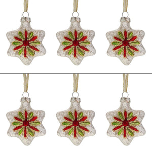 Glass Star Ornaments Boxed Set/6