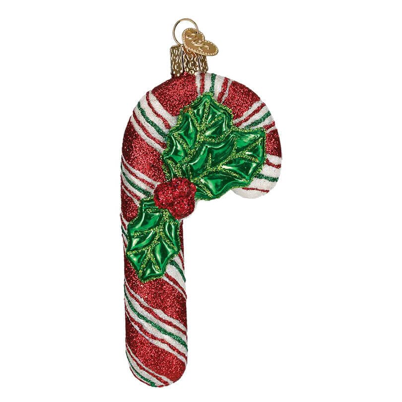 Glistening Candy Cane Ornament