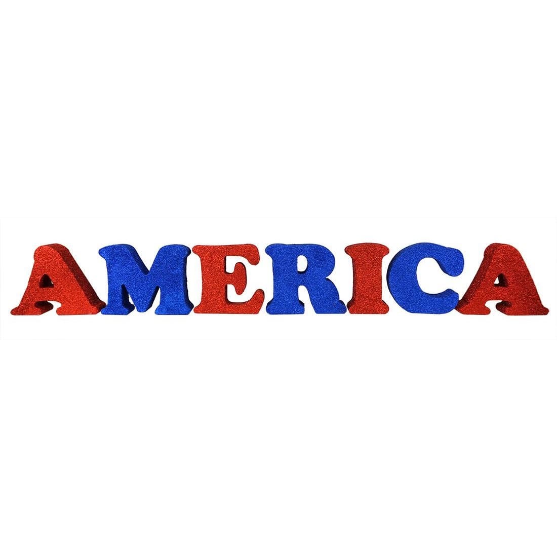 Glittered AMERICA Letters