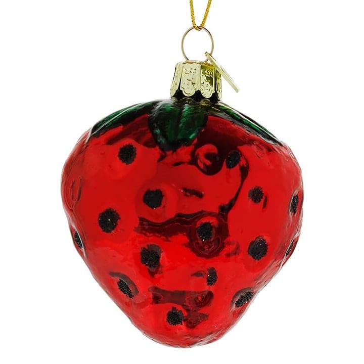 Glossy Strawberry Ornament