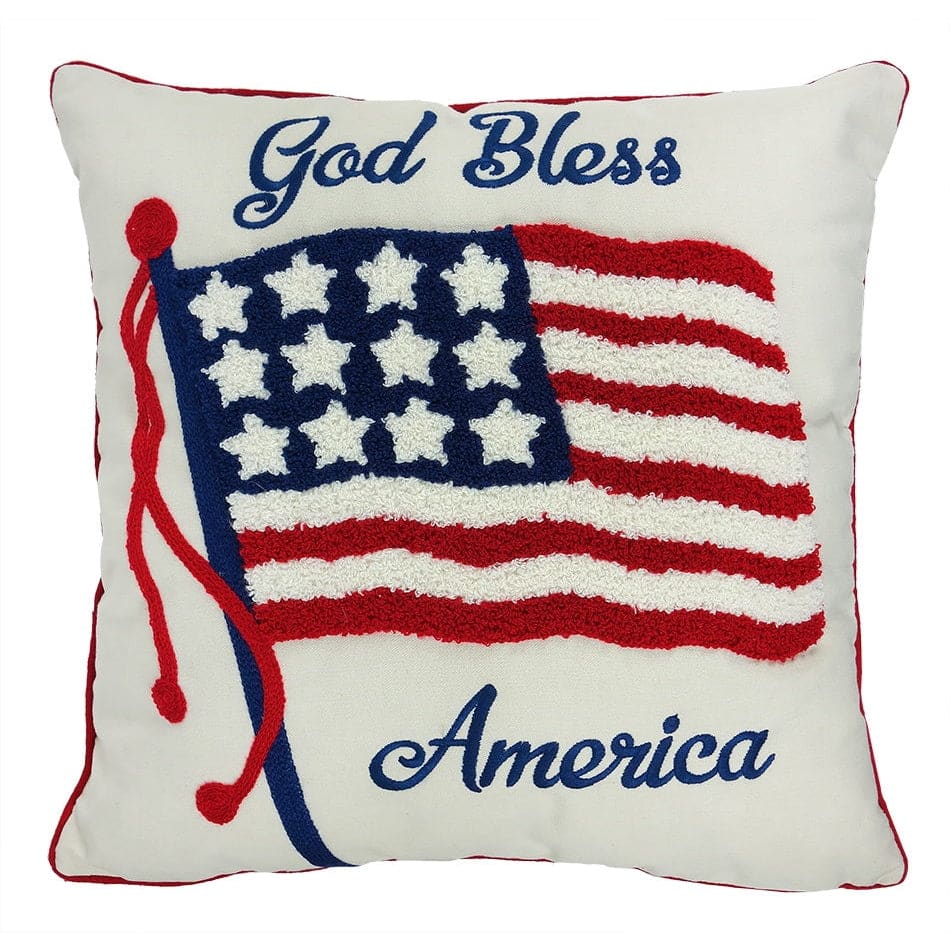 God Bless America Pillow