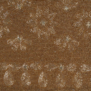 Gold Beaded Oval Runner - Christmas