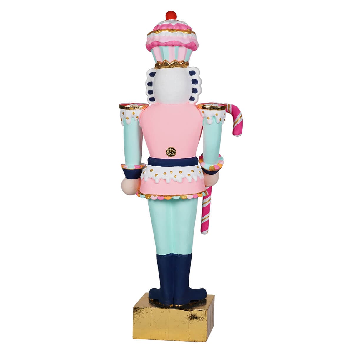 Gold Colonel Cupcake Figure - Christmas