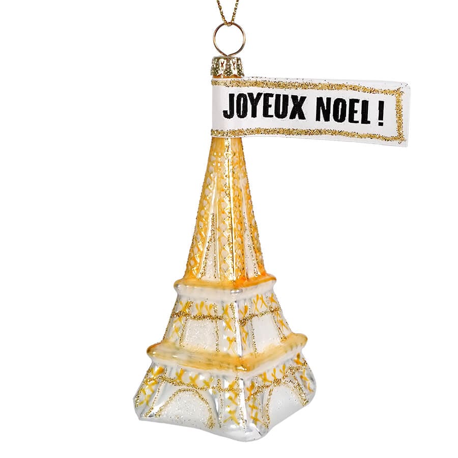 Gold Eiffel Tower Ornament - Ornaments