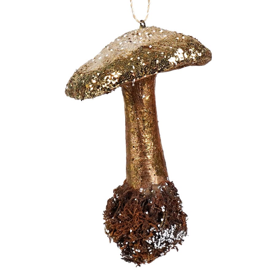 Gold Enchanted Toadstool Ornament - Ornaments