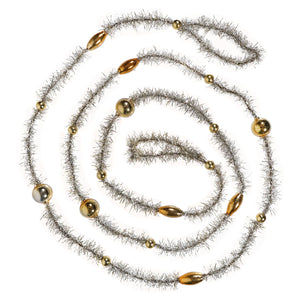 Gold & Silver Tinsel Bead Garland