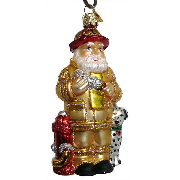 Gold Uniform Fireman Santa