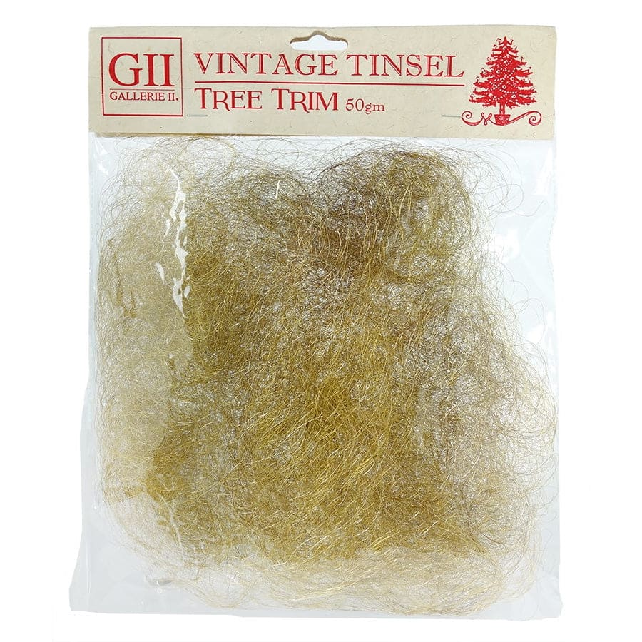 Gold Vintage Angel Hair Tinsel