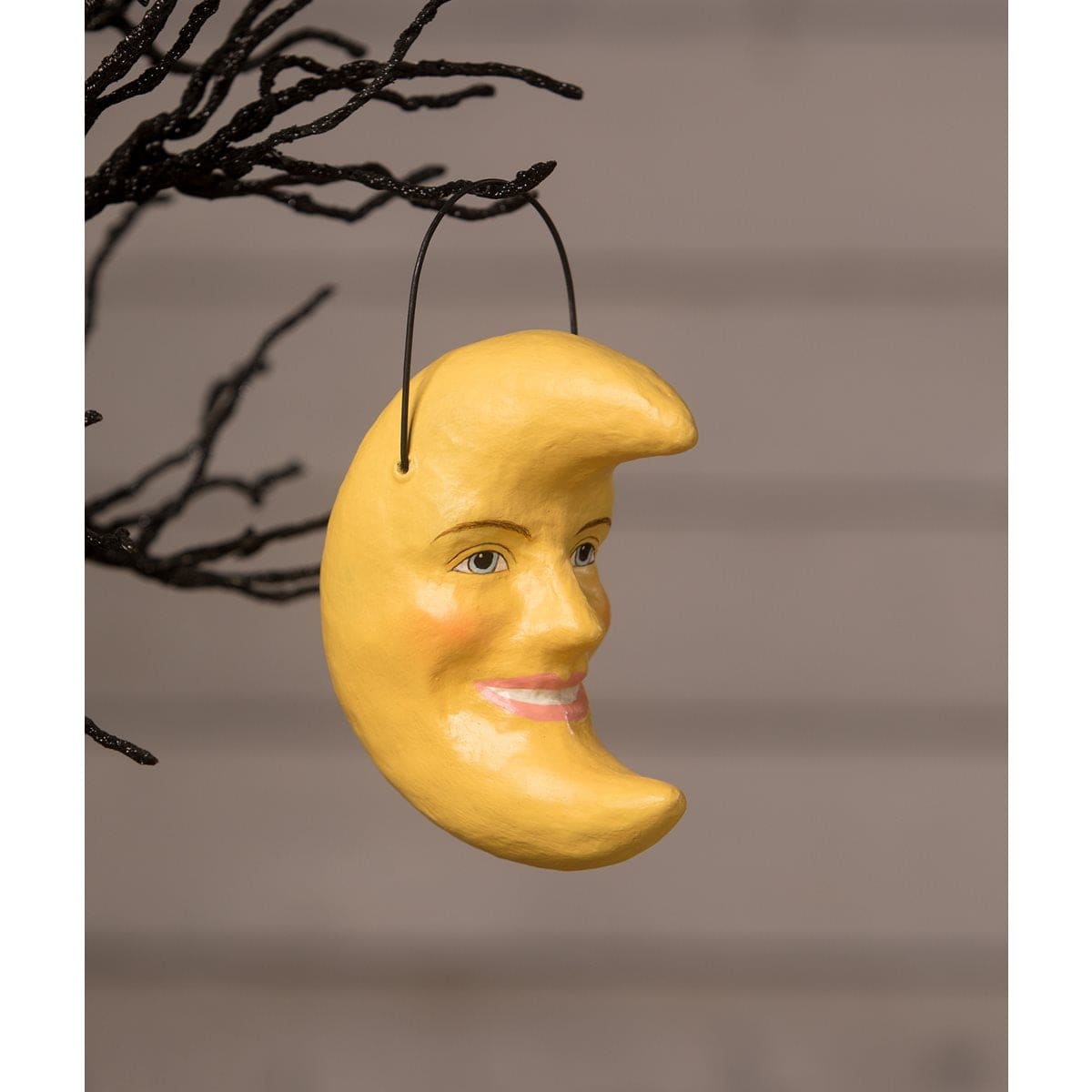 Golden Moon Bucket Ornament