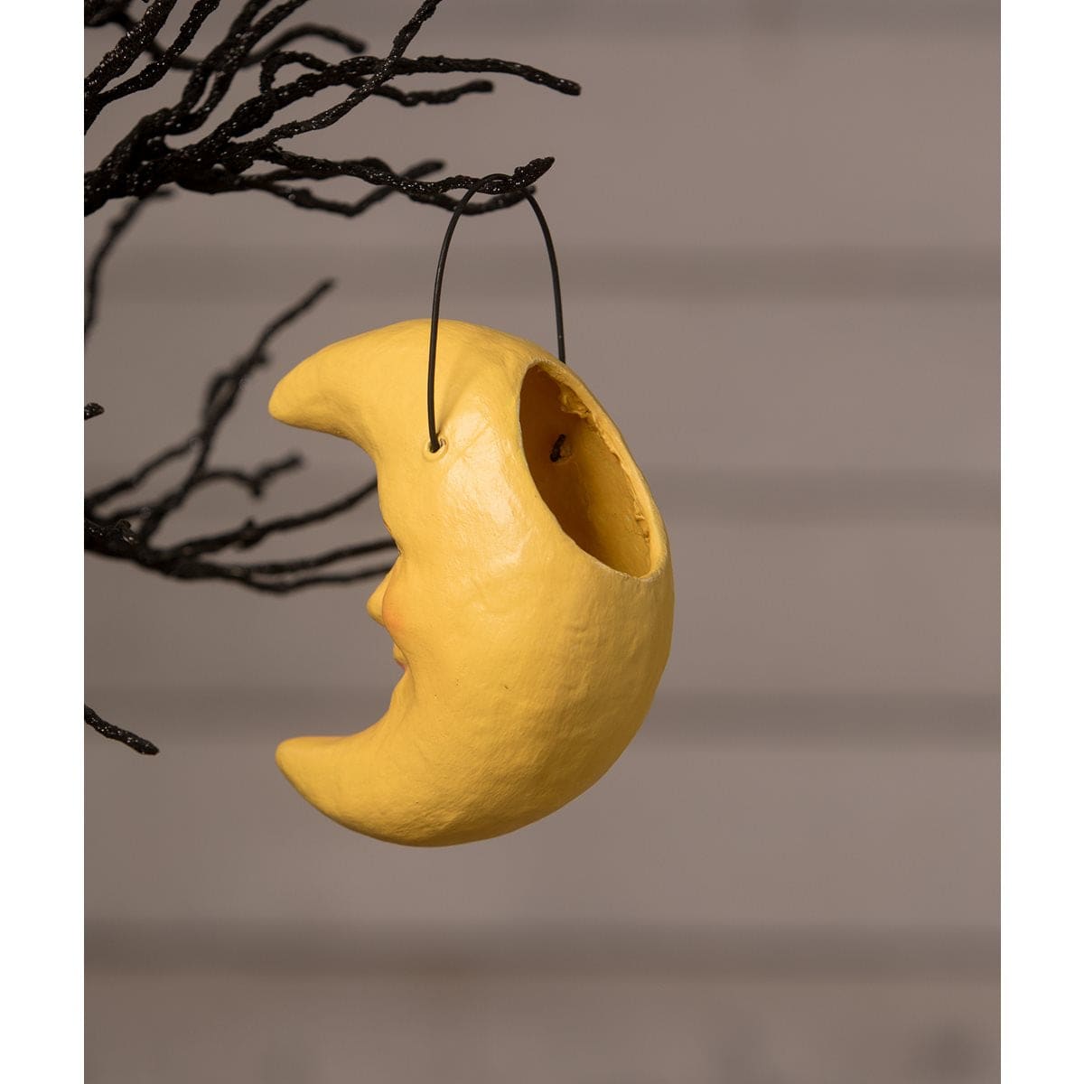 Golden Moon Bucket Ornament