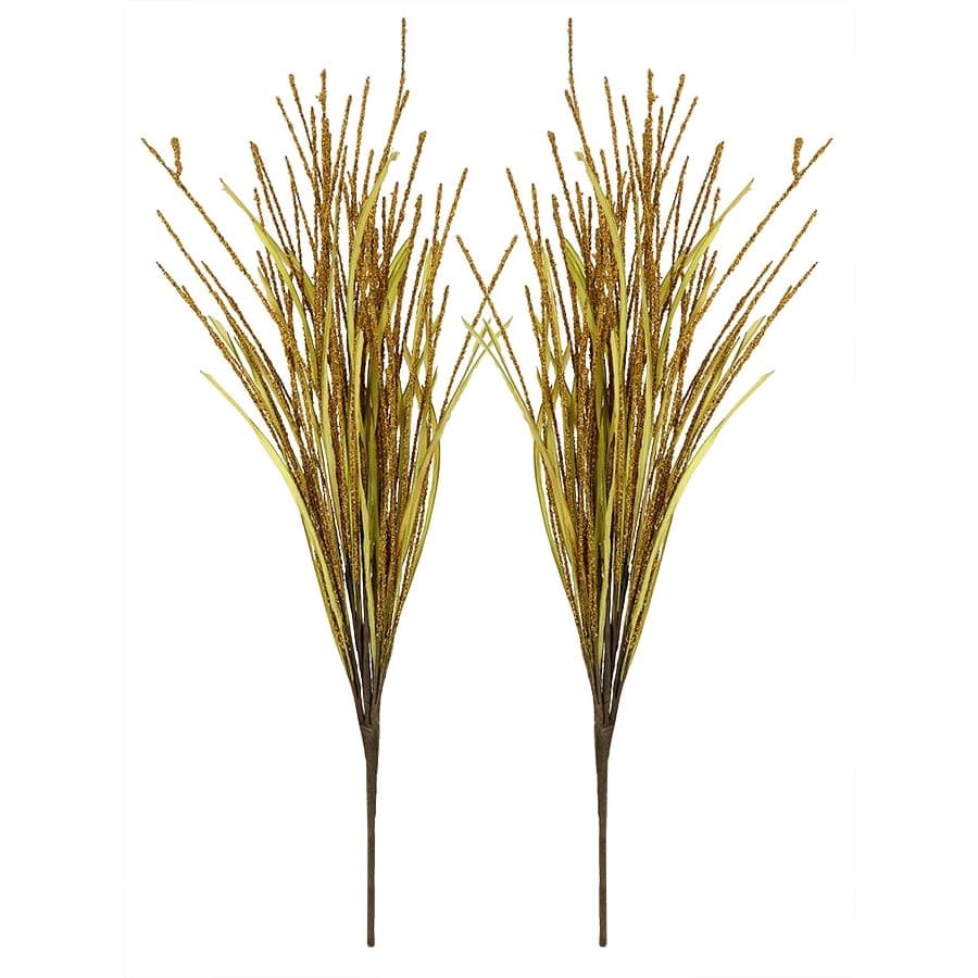 Grass Bush Pick Stems Set/2