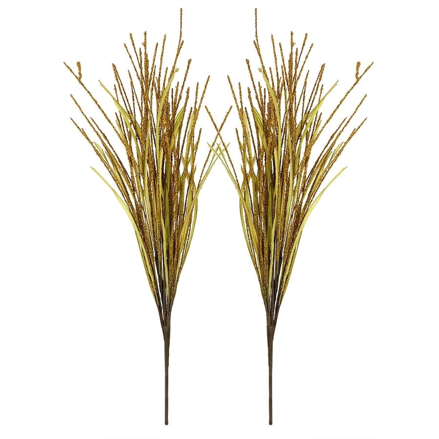 Grass Bush Pick Stems Set/2