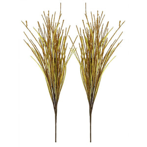 Grass Bush Pick Stems Set/2