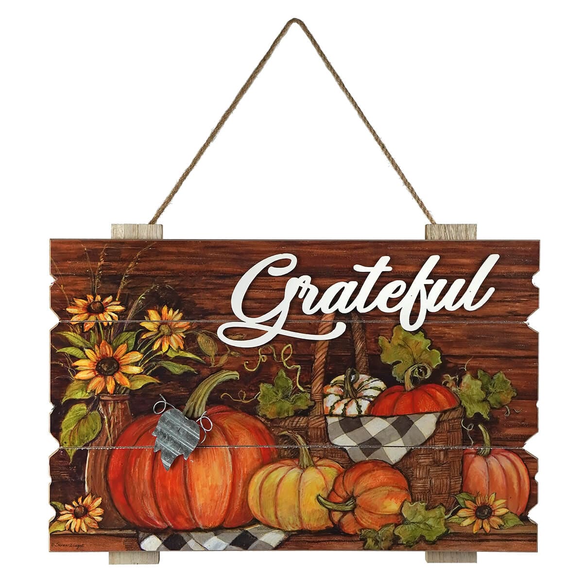 Grateful Wood Harvest Wall Decor