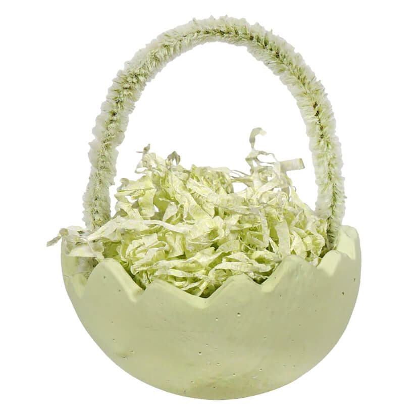 Green Cracked Egg Ornament