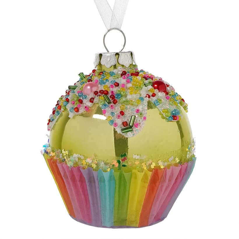 Green Cupcake Ornament