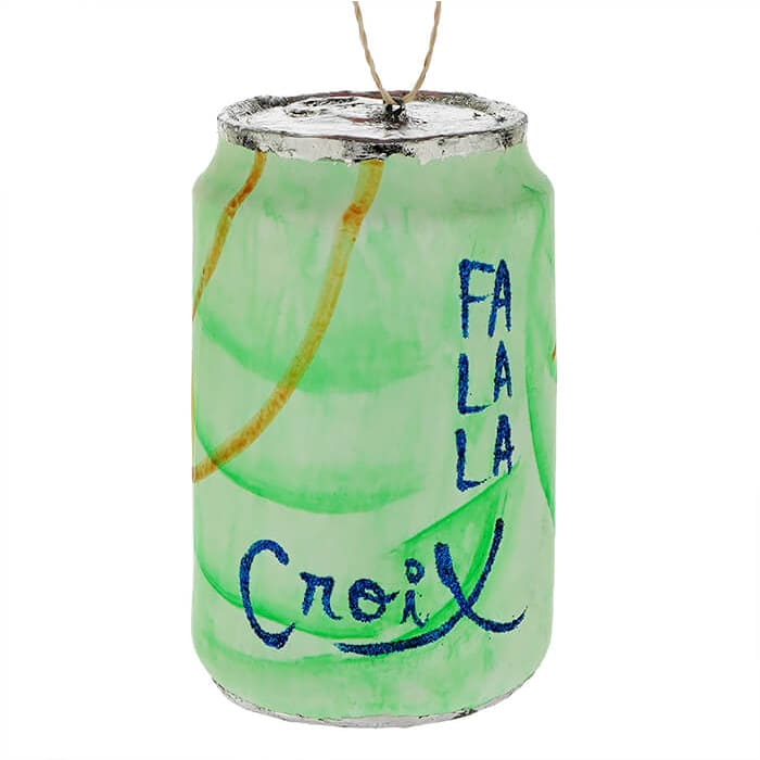 Green Fa La La Croix Ornament