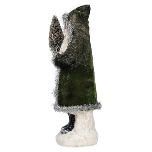 Green Glitter & Tinsel Velvet Belsnickle