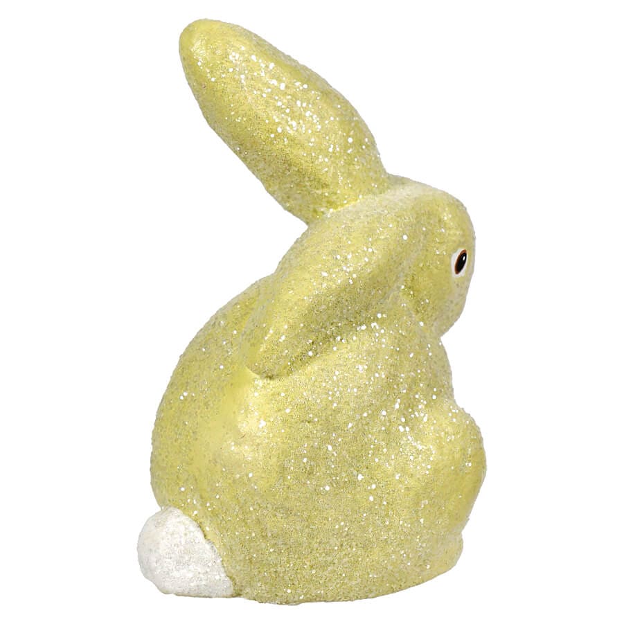 Green Glittered Egg Dye Bunny