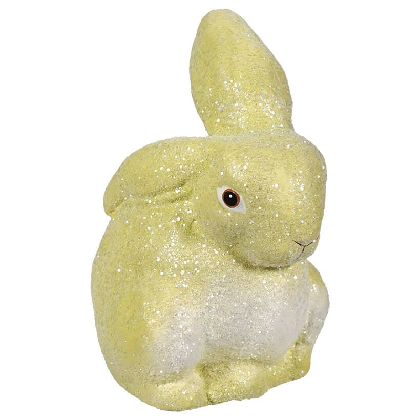 Green Glittered Egg Dye Bunny