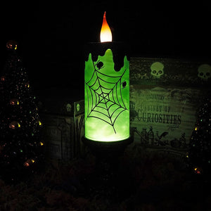 Green Lighted Water Globe Candle