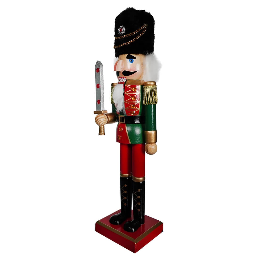 Green Nutcracker Soldier With Sword