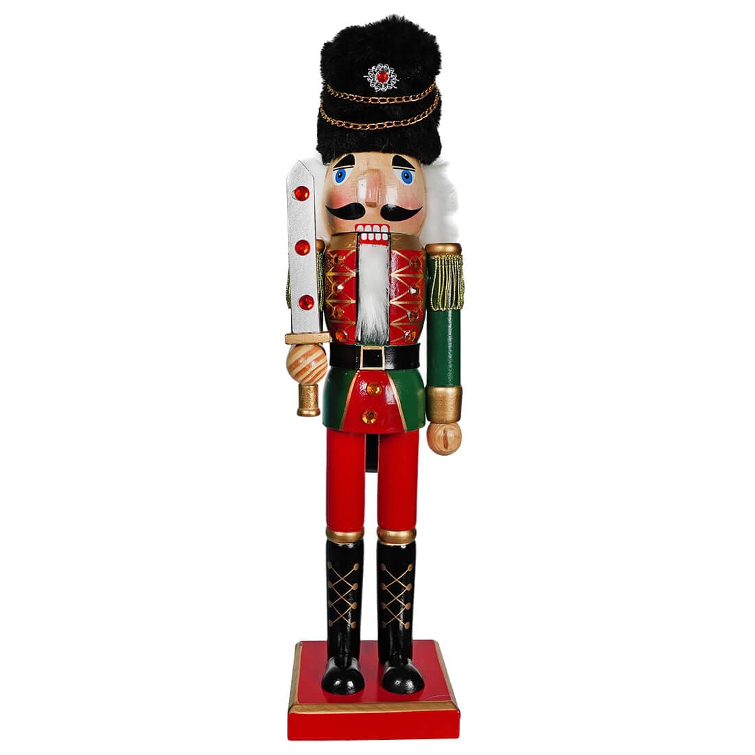 Green Nutcracker Soldier With Sword