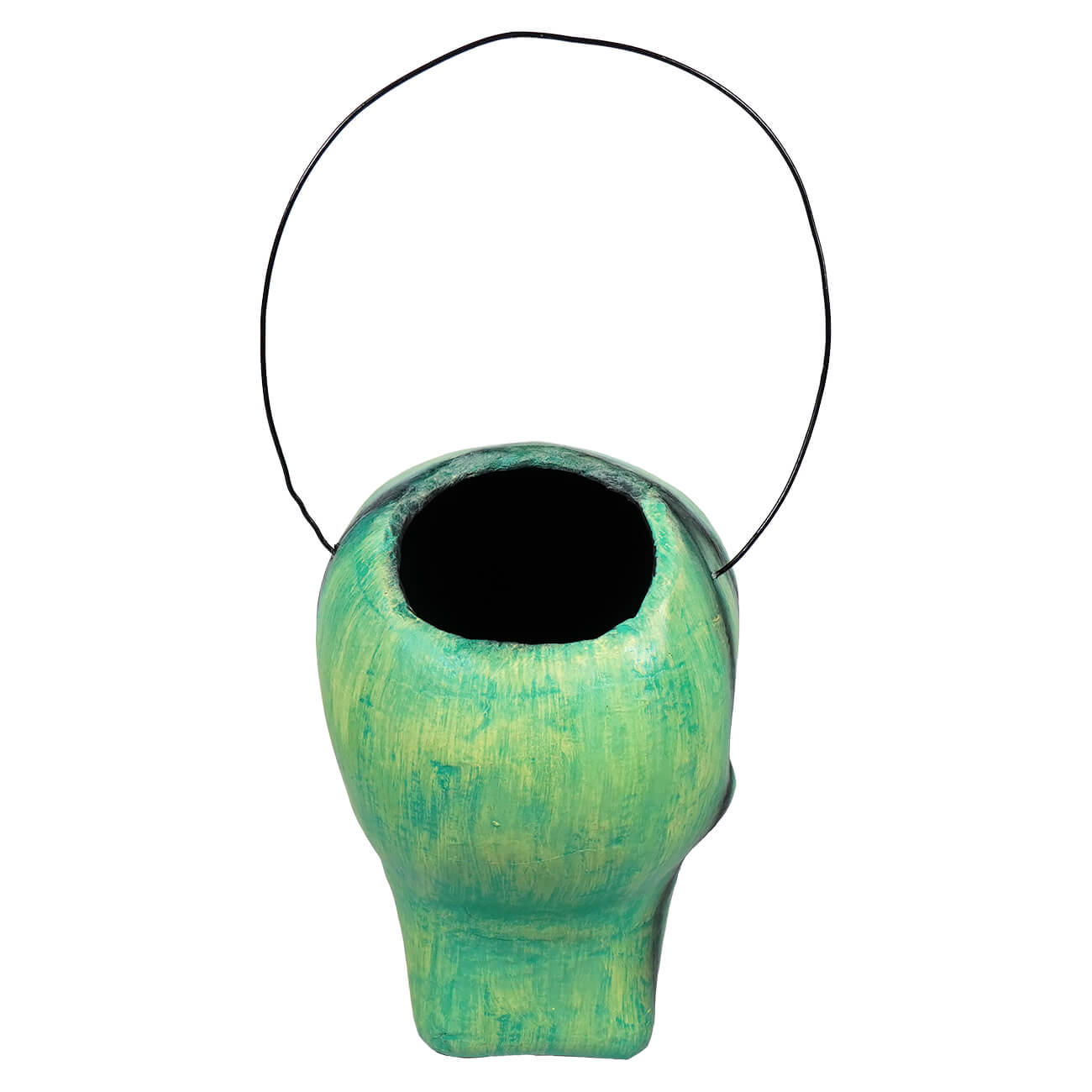 Green Scary Skull Bucket - Halloween