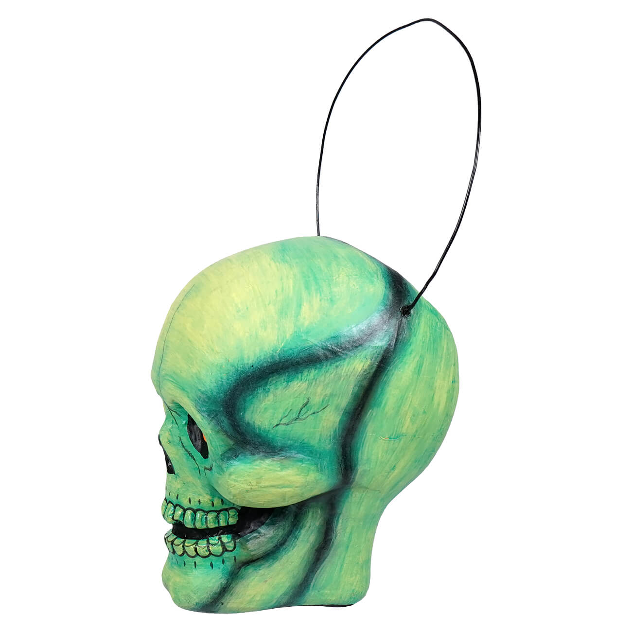 Green Scary Skull Bucket - Halloween