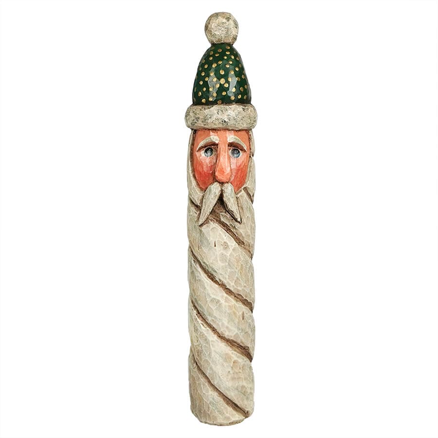 Green Twisty Beard Pencil Santa