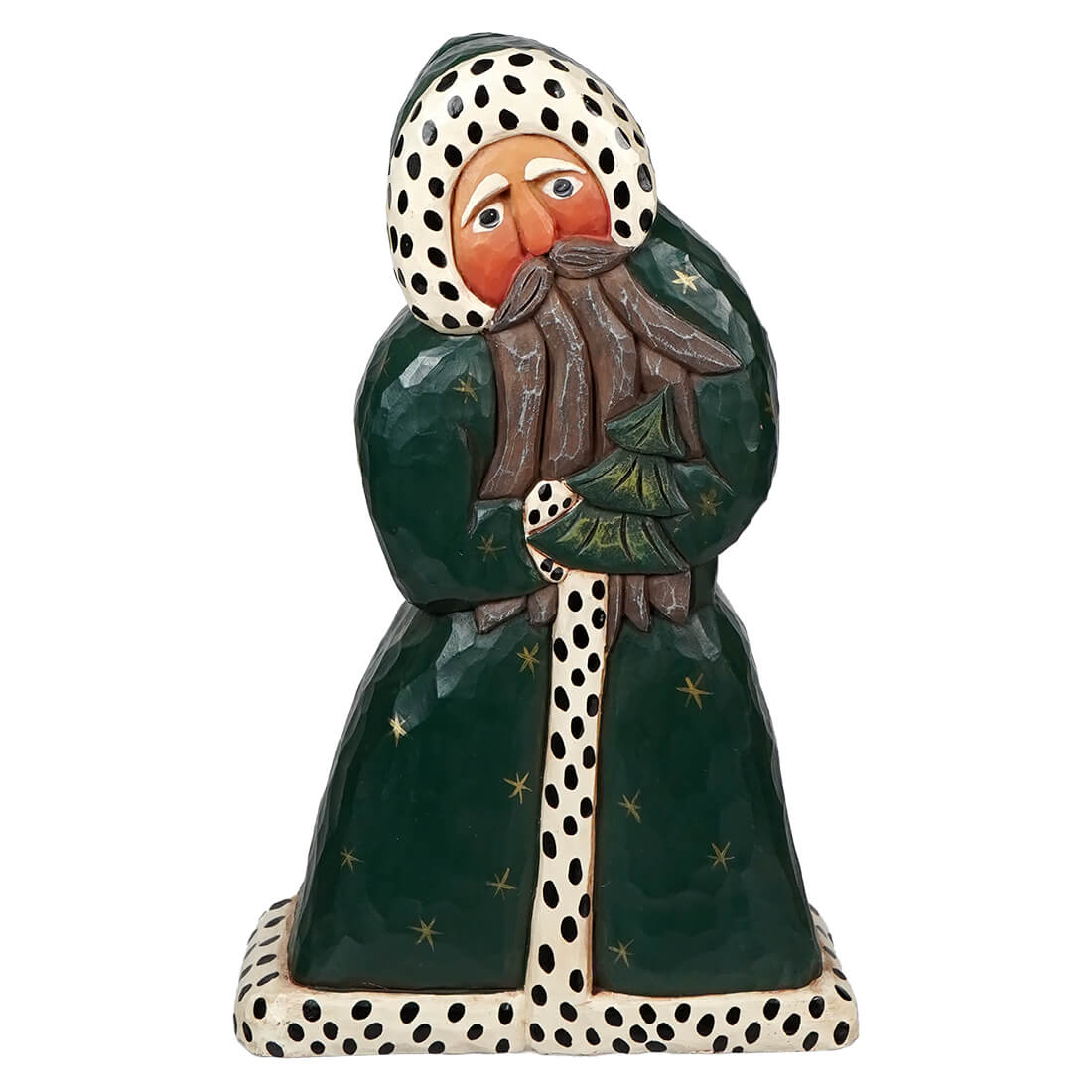 Green Woodland Santa - Christmas