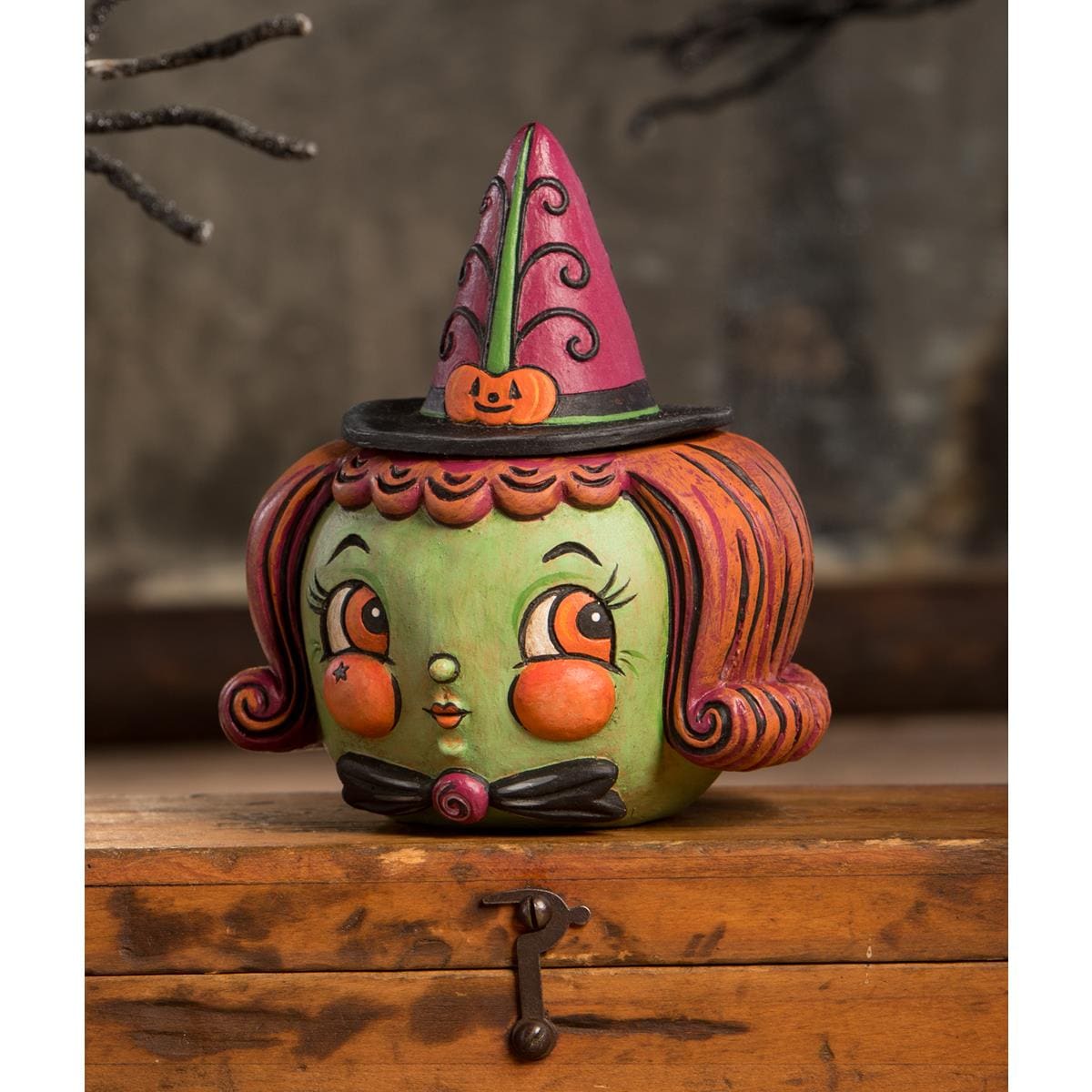 Hagatha Hollow Head Container - Halloween