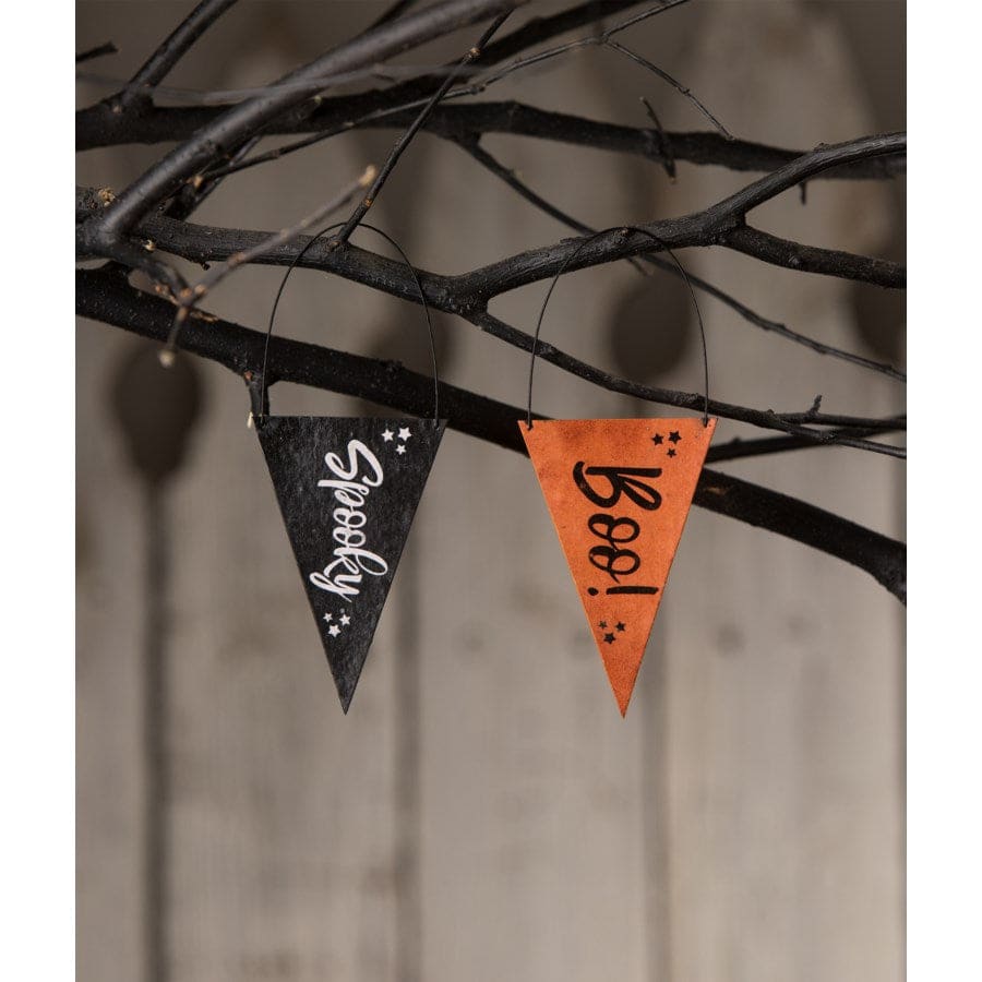 Halloween Banner Ornaments Set/4