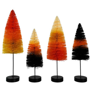 Halloween Bottle Brush Tree Forest Set/4