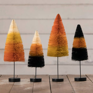 Halloween Bottle Brush Tree Forest Set/4