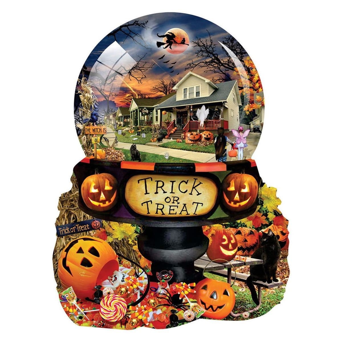 Halloween Globe Shaped Puzzle