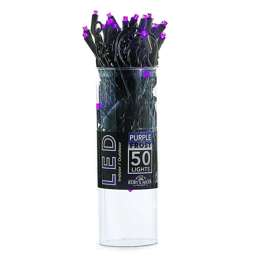 Led Node Light Strand Halloween LED Purple Frost Pin Point Light Strand by Kurt Adler ...