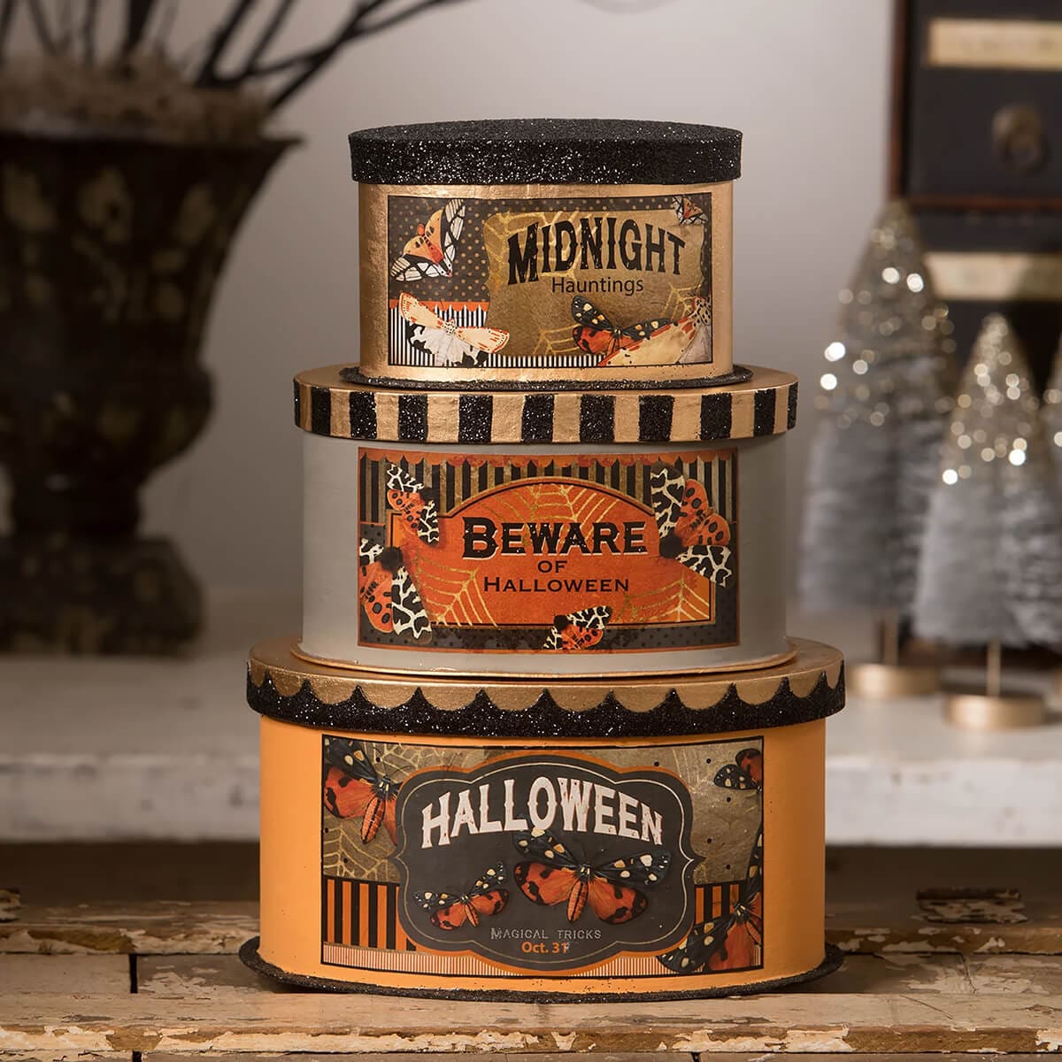 Halloween Moth Boxes Set/3