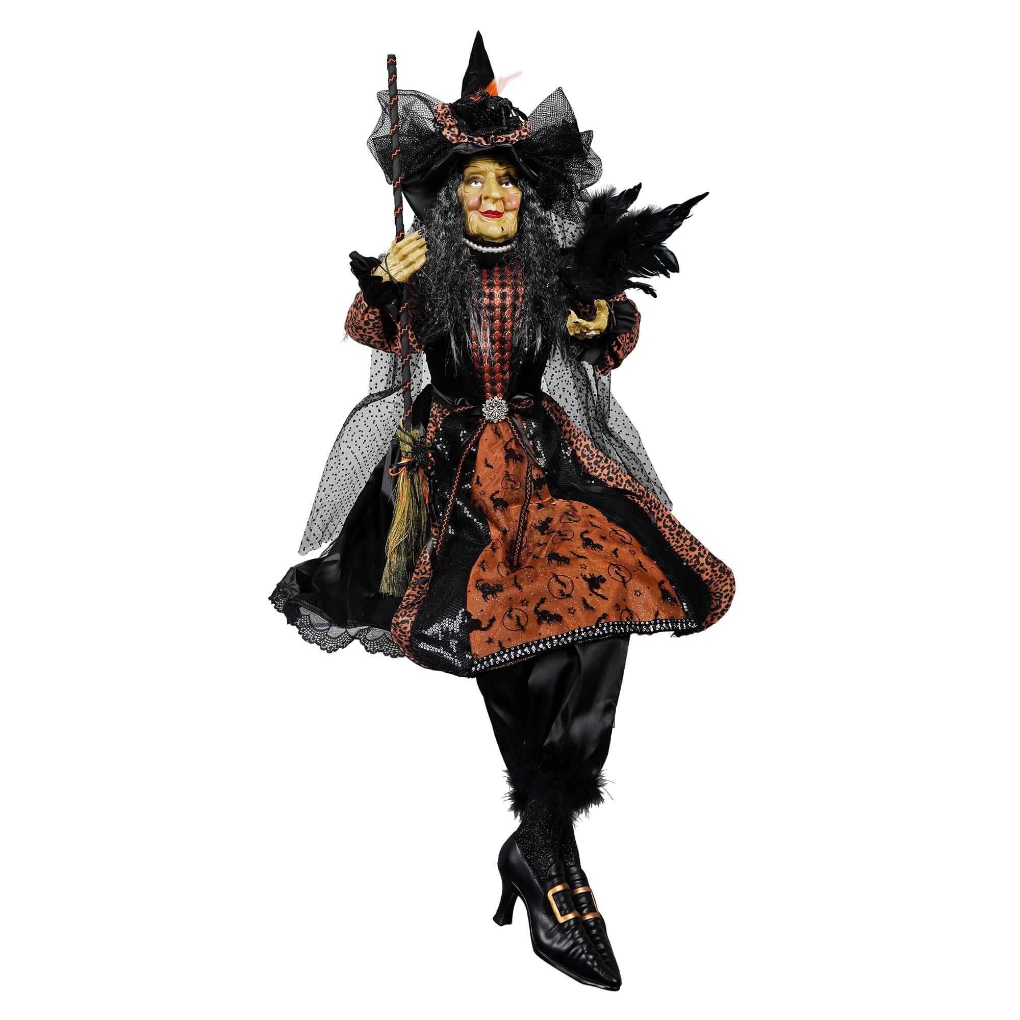 Halloween Sitting Witch