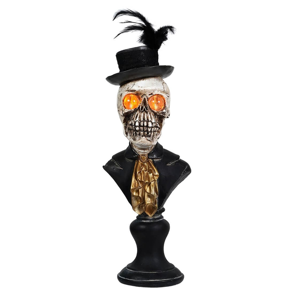 Halloween skeleton store bust pair