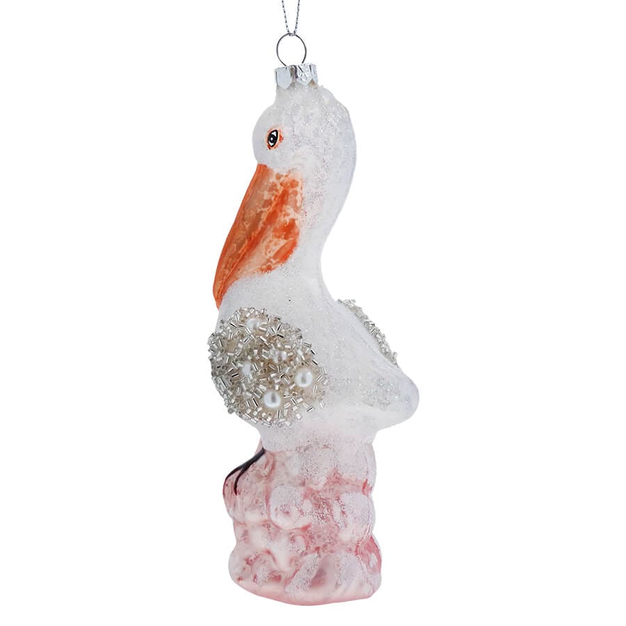 Hand Painted Pelican Ornament