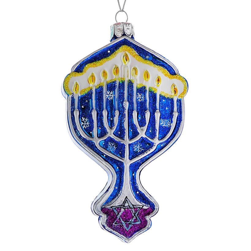 Hanukkah Menorah Ornament